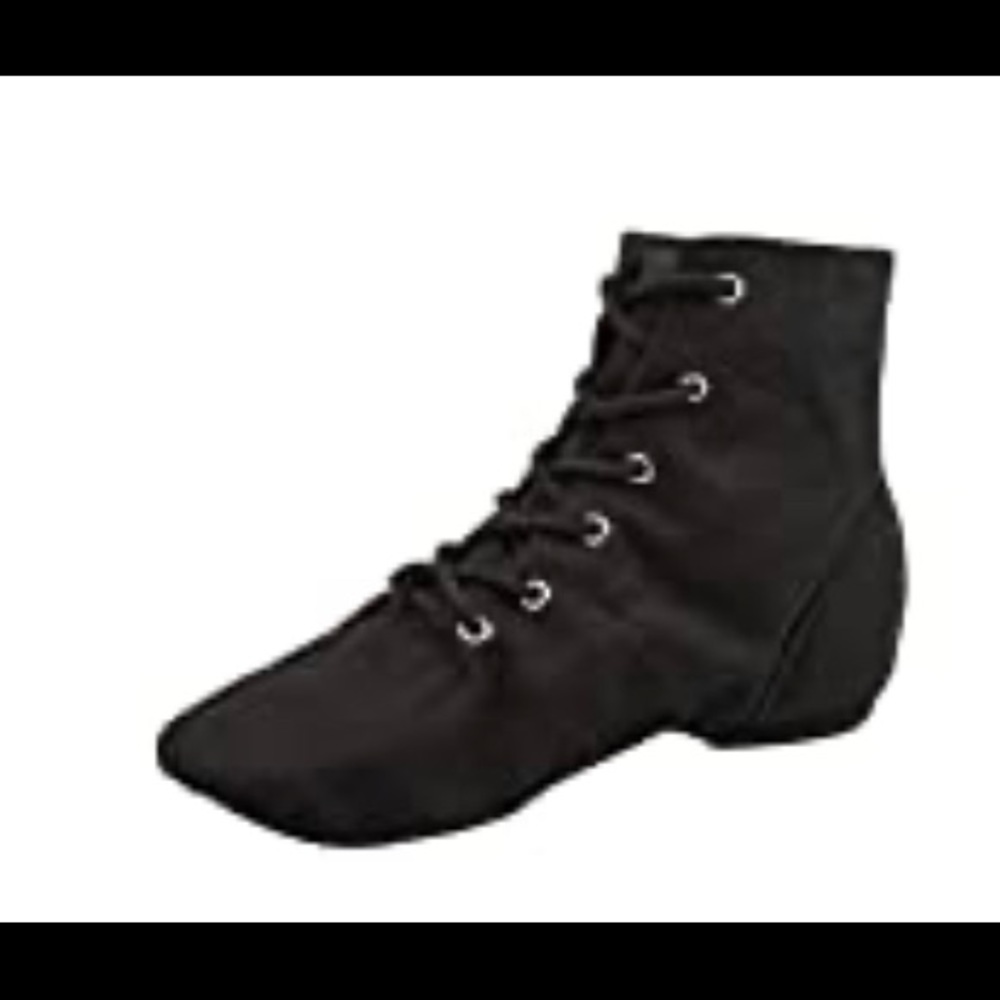 Black hightop dance shoes